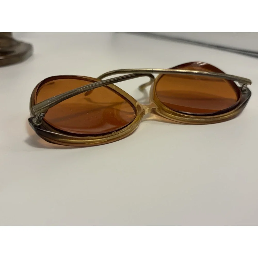 Rodenstock Denise Opal 135/Vtg Eyeglass Frames Only/Yellow/Hollywood/Retro/READ~